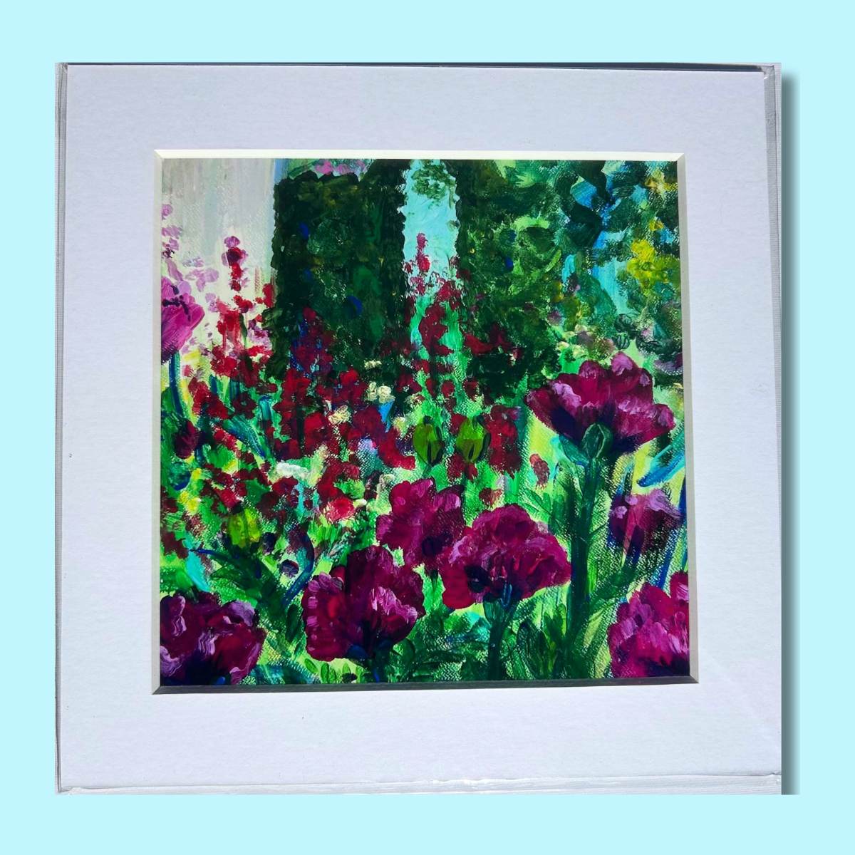 Flowers - The Poppy Garden - Mounted Print