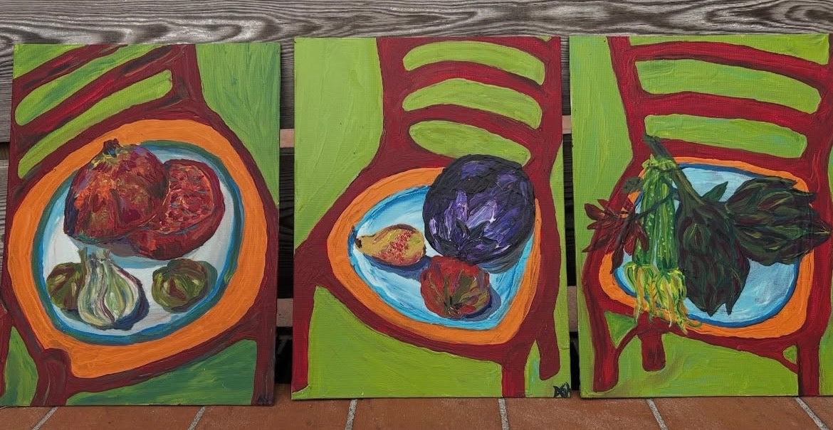 Happy Holiday Collection- Artichoke - Mounted Print