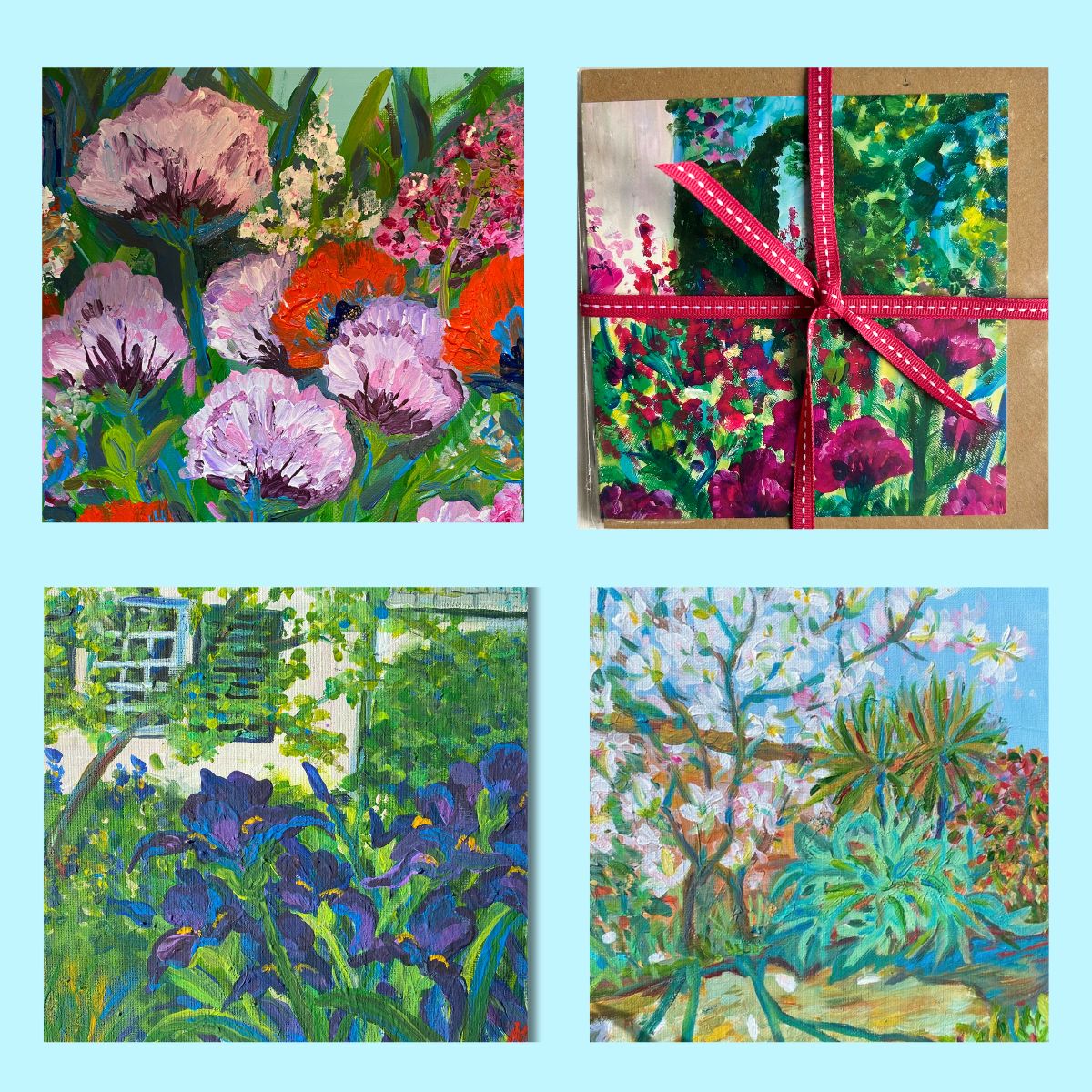 Flowers - The English Garden - Pack of 4 cards