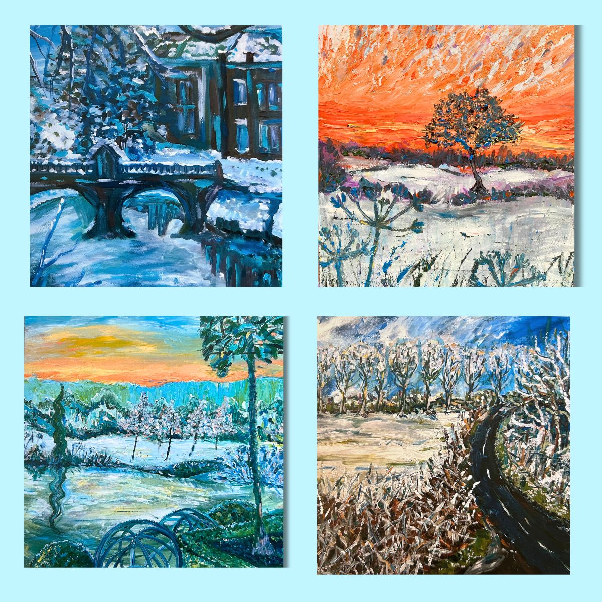 Landscapes - Winter - Pack of 4 Cards