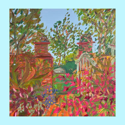 The Whisper of Autumn- East Ruston Old Vicarage -  Original Painting Unframed