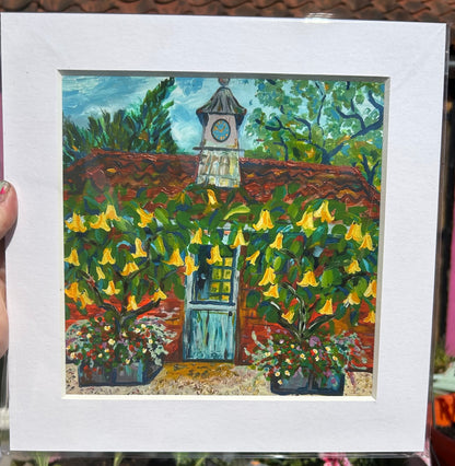 East Ruston Old Vicarage - Angel's Trumpets (Brugmansia )Print