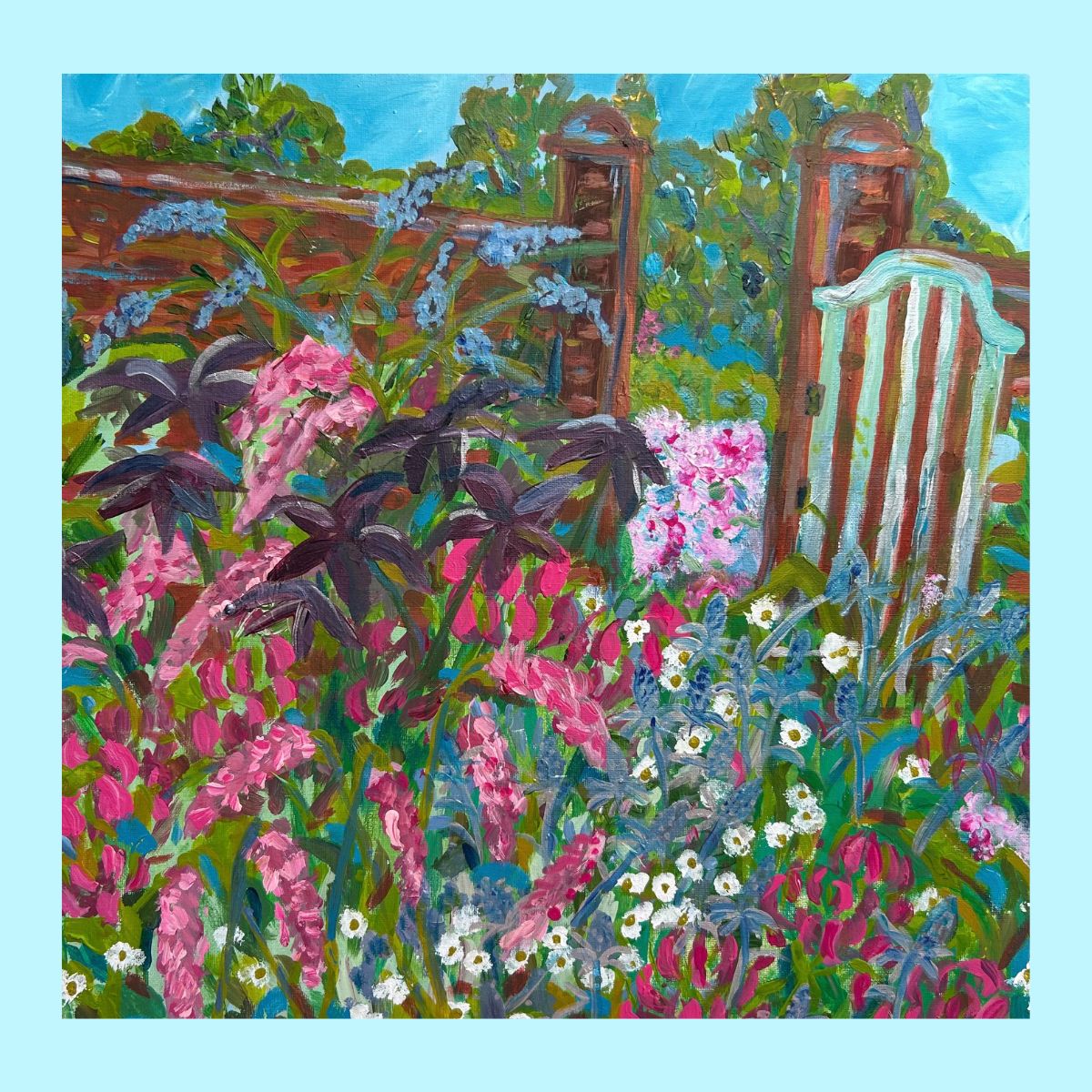 East Ruston Old Vicarage - Pretty in Pink - Print