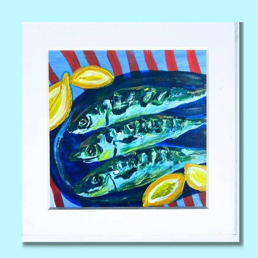 Fish & Crustaceans - Fish Supper - Mounted Print