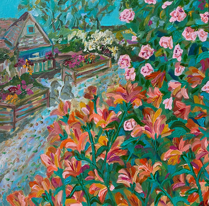 Gay Abandon - Original Painting Framed