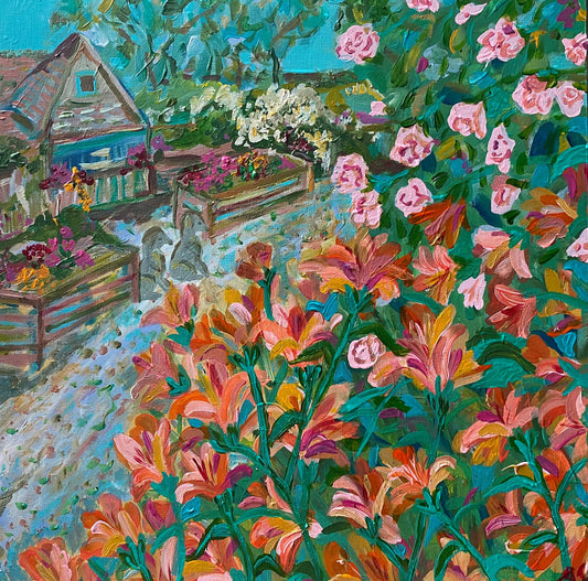 Gay Abandon - Original Painting Framed