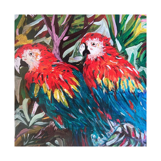 Birds and Animals- Percival & Patricia - Mounted Print
